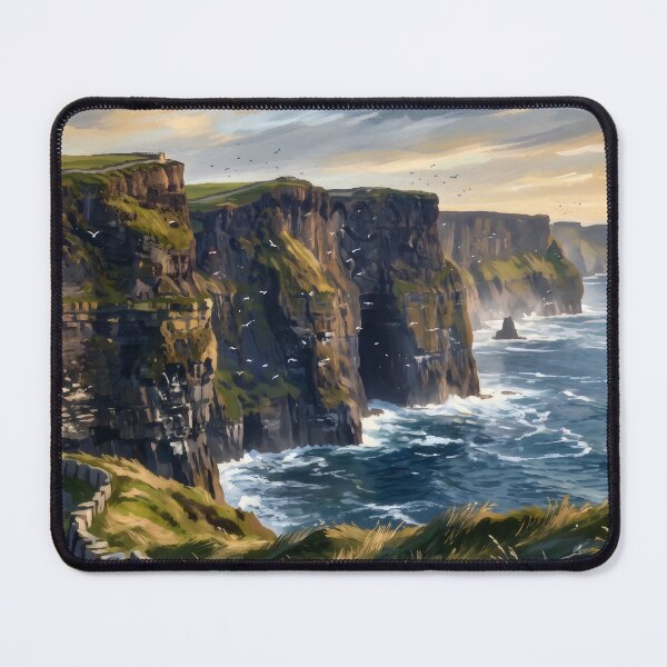 Item preview, Cliffs of Moher Above the Atlantic designed and sold by RedPeaStudio.