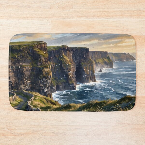 Item preview, Cliffs of Moher Above the Atlantic designed and sold by RedPeaStudio.