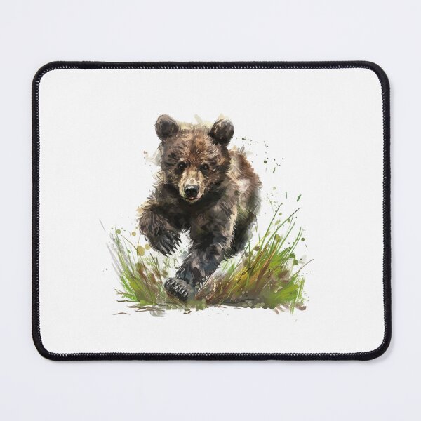 Item preview, Bear Cub | Cute Woodland Animal Watercolor Art designed and sold by Mandayartstudio.