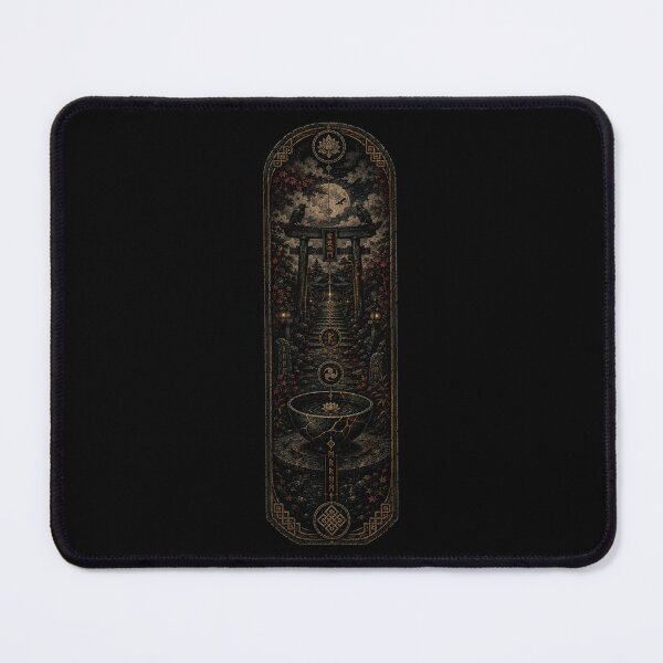 Item preview, Moon Gate Kintsugi Basin — Dark Shrine Relic Panel designed and sold by OblivionRise.