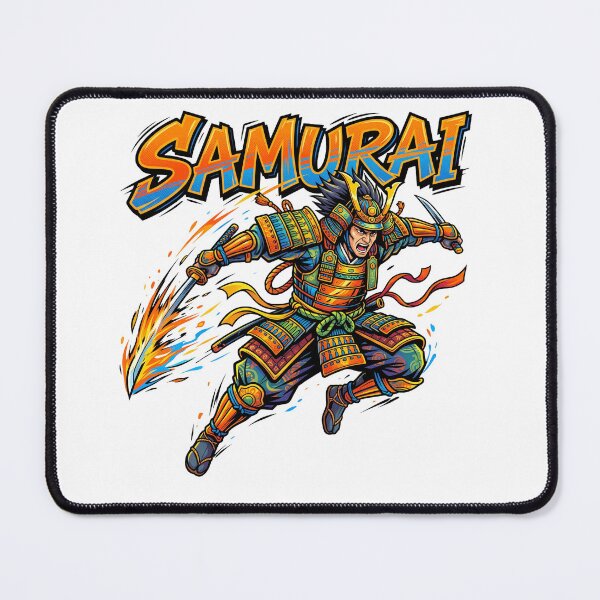 Item preview, A Pop and Vibrant Samurai. designed and sold by whiteblackcat.