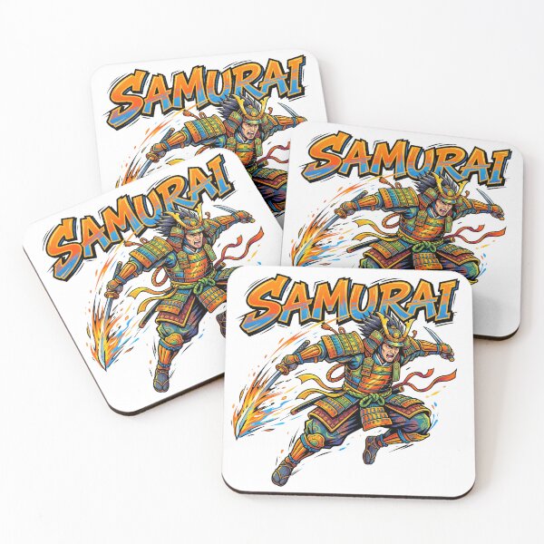 Item preview, A Pop and Vibrant Samurai. designed and sold by whiteblackcat.