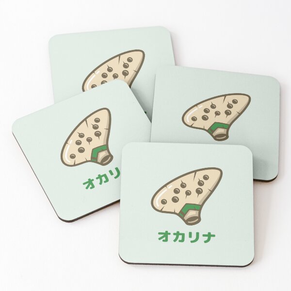 Item preview, Ocarina Khaki and Forest Green Japanese designed and sold by DJCartoonDesigns.