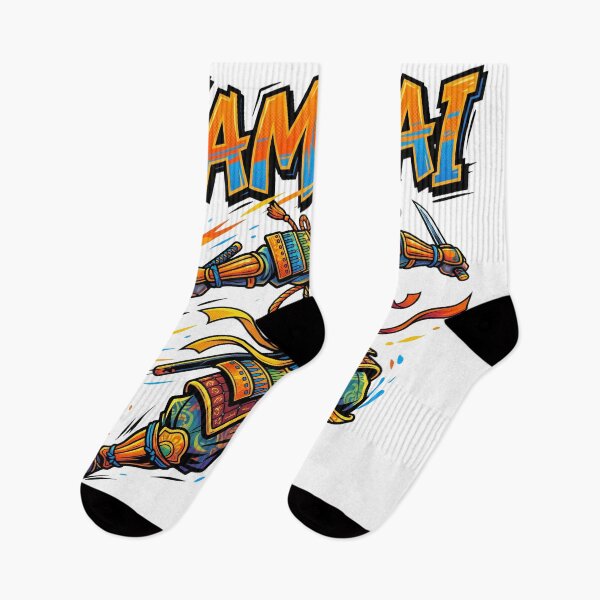 Item preview, A Pop and Vibrant Samurai. designed and sold by whiteblackcat.