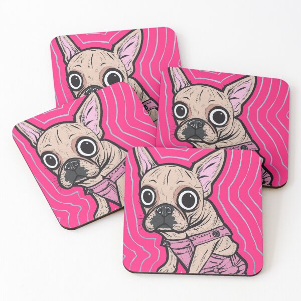 Item preview, French Bulldog Pink Overalls designed and sold by turddemon.