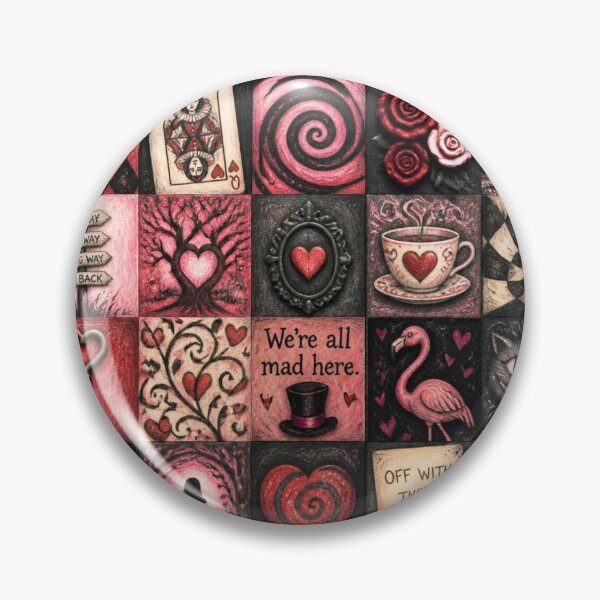 Item preview, Queen of Hearts Wonderland Patchwork designed and sold by Reverie & Roses.