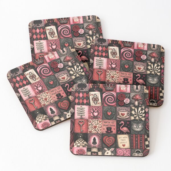 Item preview, Queen of Hearts Wonderland Patchwork designed and sold by Reverie & Roses.