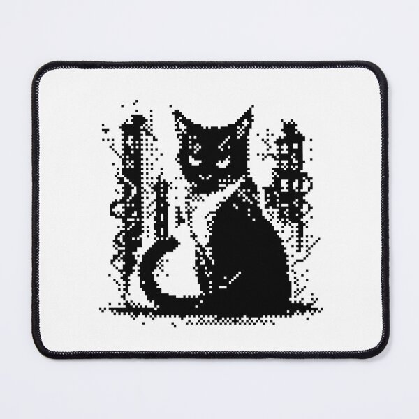 Item preview, Black Cats Pixel Art – Gothic Cat Group designed and sold by lalatrash.