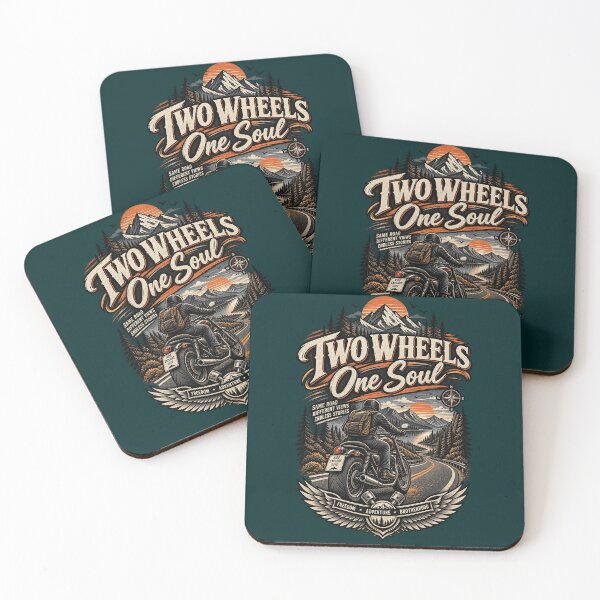 Item preview, wo Wheels One Soul Motorcycle Road Trip Vintage Biker Adventure designed and sold by RobertArt08.