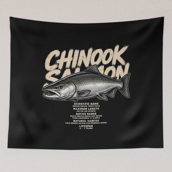 Item preview, Chinook Salmon Vintage Illustration designed and sold by rafaeltto.
