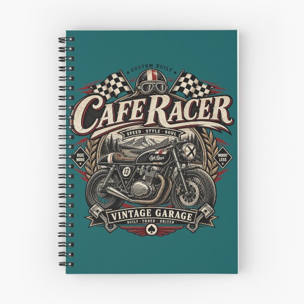 Item preview, Cafe Racer Vintage Motorcycle Garage Racing Retro Biker Design   designed and sold by RobertArt08.