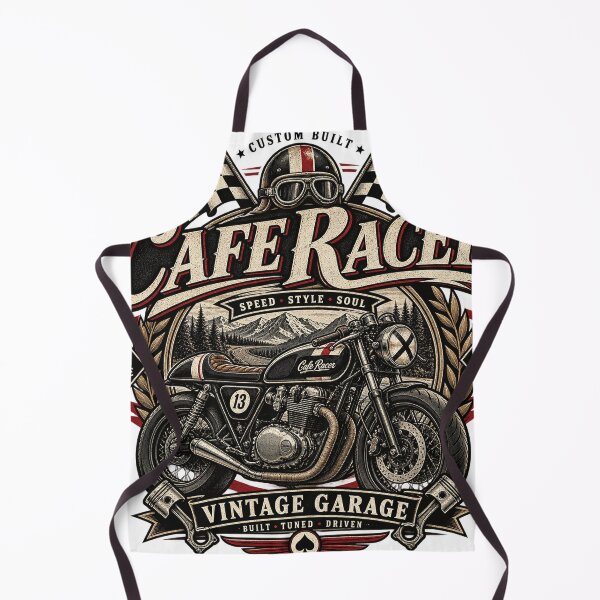 Item preview, Cafe Racer Vintage Motorcycle Garage Racing Retro Biker Design designed and sold by RobertArt08.