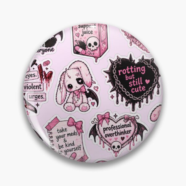 Item preview, cute pink hospital yandere stickers designed and sold by Re4lkttn.