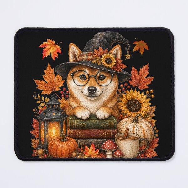 Item preview, Shiba Inu Dog Halloween Witchy Fall Harvest Tails Doge Autumn designed and sold by Cute & Sassy Custom Gifting Boutiques.