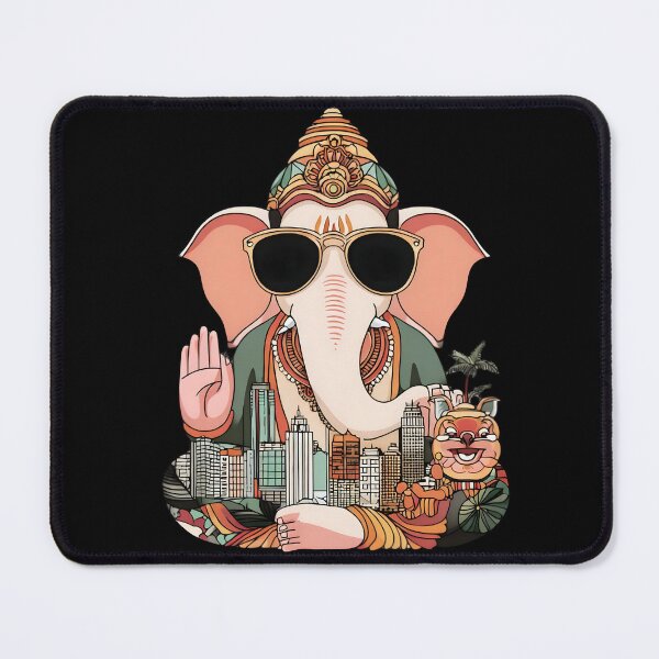 Item preview, Cool Elephant Riding Dragon City Skyline Blessing Pop Art designed and sold by PANNARUK THAILAND.