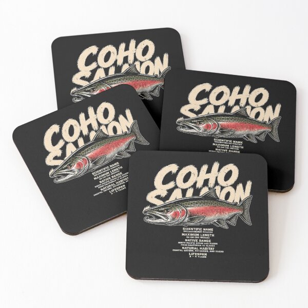 Item preview, Coho Salmon Vintage Illustration for Nature Lovers designed and sold by rafaeltto.