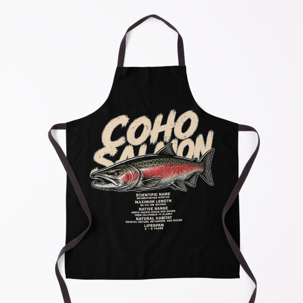 Item preview, Coho Salmon Vintage Illustration for Nature Lovers designed and sold by rafaeltto.