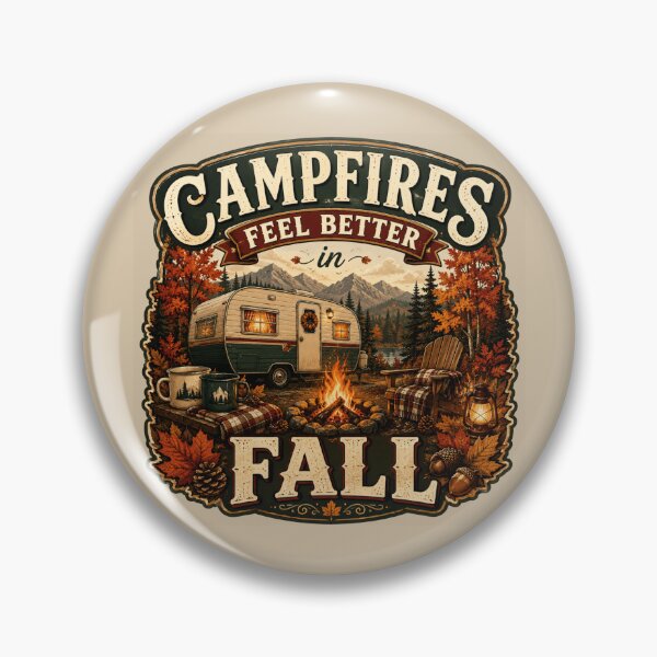 Item preview, Campfires Feel Better in Fall – Autumn Camping RV Design designed and sold by astersgraphics.