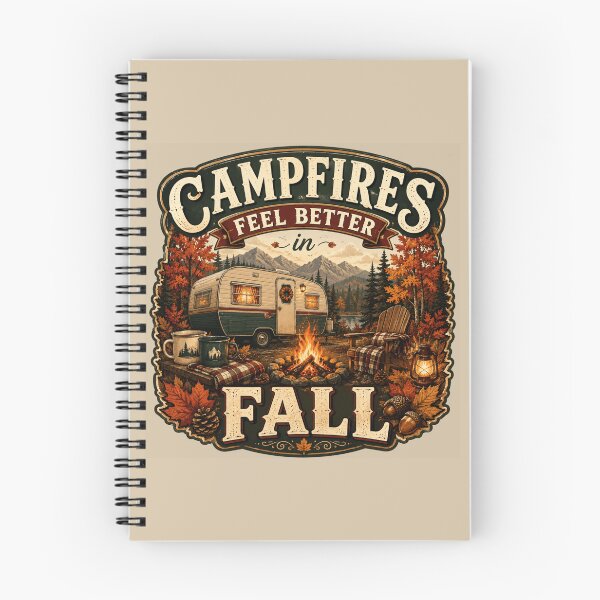 Item preview, Campfires Feel Better in Fall – Autumn Camping RV Design designed and sold by astersgraphics.