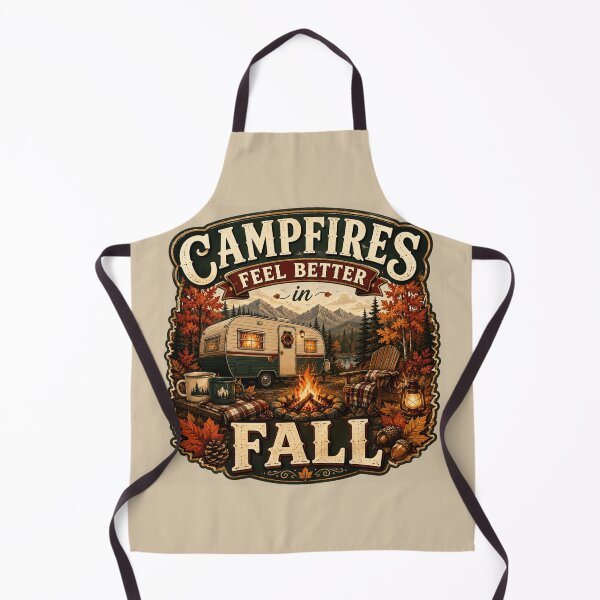 Item preview, Campfires Feel Better in Fall – Autumn Camping RV Design designed and sold by astersgraphics.