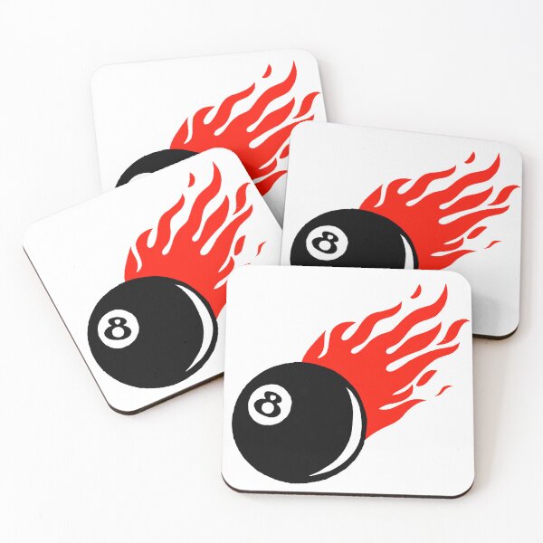 Item preview, 8 ball on fire designed and sold by MayMugs.