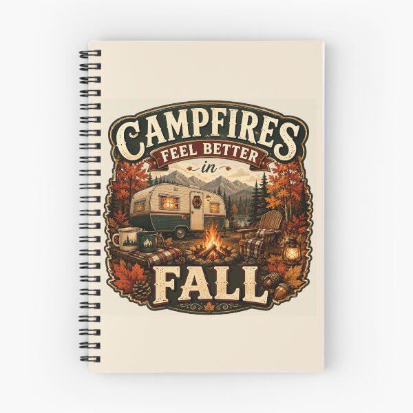 Item preview, Campfires Feel Better in Fall – Autumn Camping RV Design designed and sold by astersgraphics.