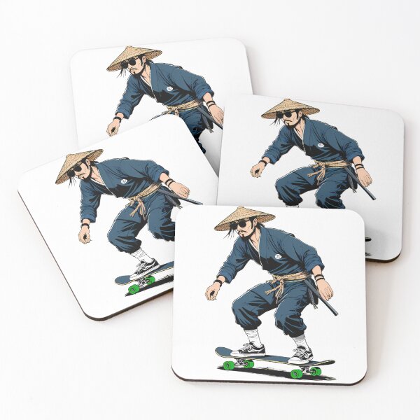 Item preview, Skateboarding Samurai Ronin designed and sold by Structure-Blue.