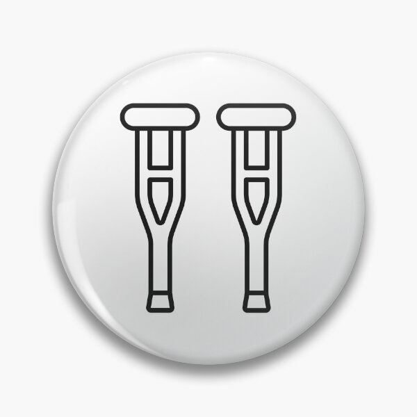 Item preview, Medical Crutches Mobility Aid Line Icon designed and sold by VectorForge Studio.