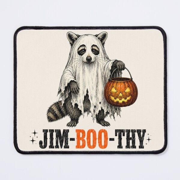 Item preview, Funny Jimothy Raccoon Ghost Halloween Jim-Boo-Thy designed and sold by legendaryskins.