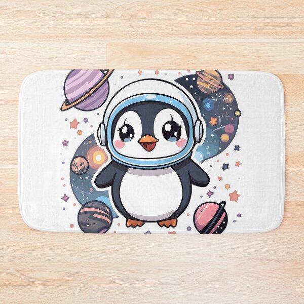 Item preview, Cute Space Penguin Astronaut | Kawaii Penguin in Space with Planets designed and sold by dreamz-world.