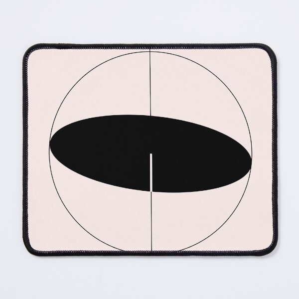 Item preview, Circle black hole and planet retro sci fi minimalist designed and sold by ArtCannelleArt.