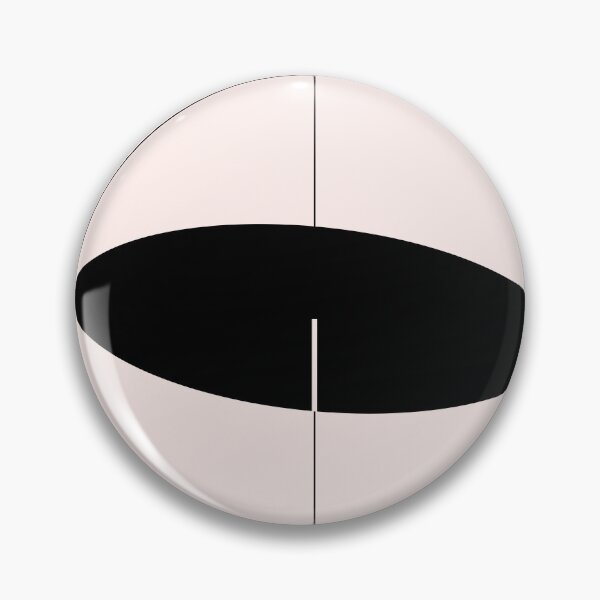 Item preview, Circle black hole and planet retro sci fi minimalist designed and sold by ArtCannelleArt.