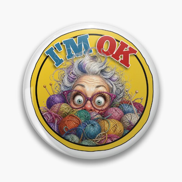 Item preview, I’m OK Yarn Knitting Crochet Funny Crafting Design designed and sold by Wilcox PhotoArt.