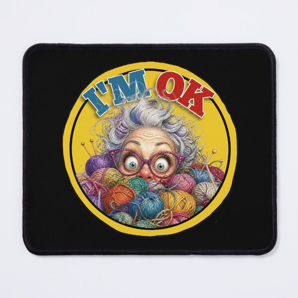 Item preview, I’m OK Yarn Knitting Crochet Funny Crafting Design designed and sold by Wilcox PhotoArt.