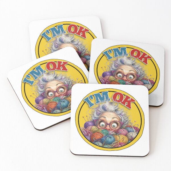 Item preview, I’m OK Yarn Knitting Crochet Funny Crafting Design designed and sold by Wilcox PhotoArt.