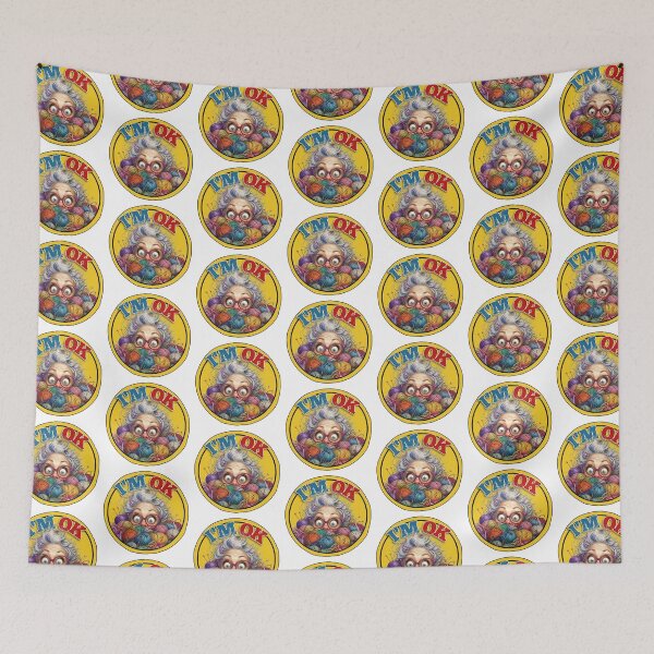 Item preview, I’m OK Yarn Knitting Crochet Funny Crafting Design designed and sold by Wilcox PhotoArt.