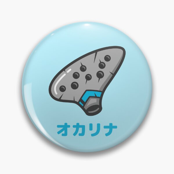 Item preview, Ocarina Gray and Blue Japanese designed and sold by DJCartoonDesigns.