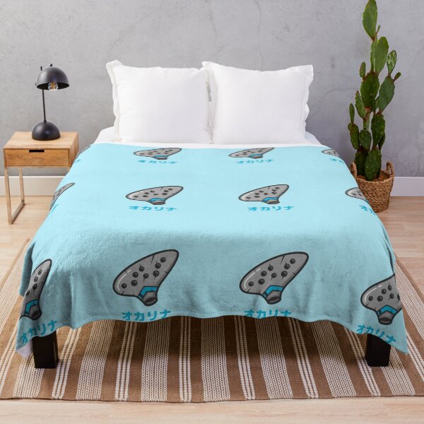 Item preview, Ocarina Gray and Blue Japanese designed and sold by DJCartoonDesigns.