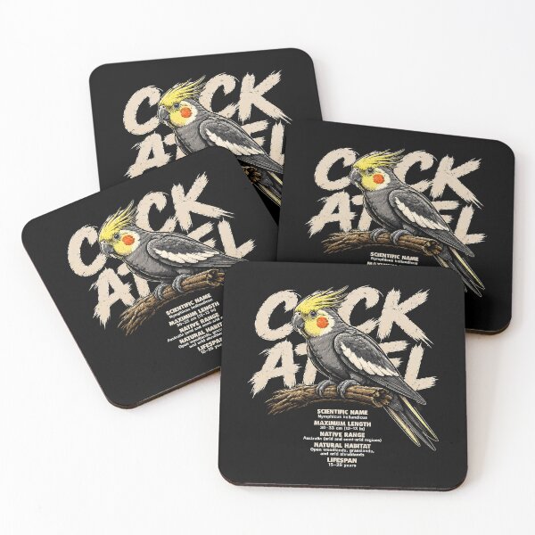 Item preview, Charming cockatiel illustration with fun facts designed and sold by rafaeltto.