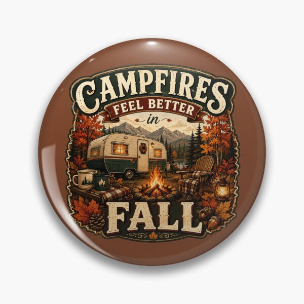 Item preview, Campfires Feel Better in Fall – Autumn Camping RV Design designed and sold by astersgraphics.