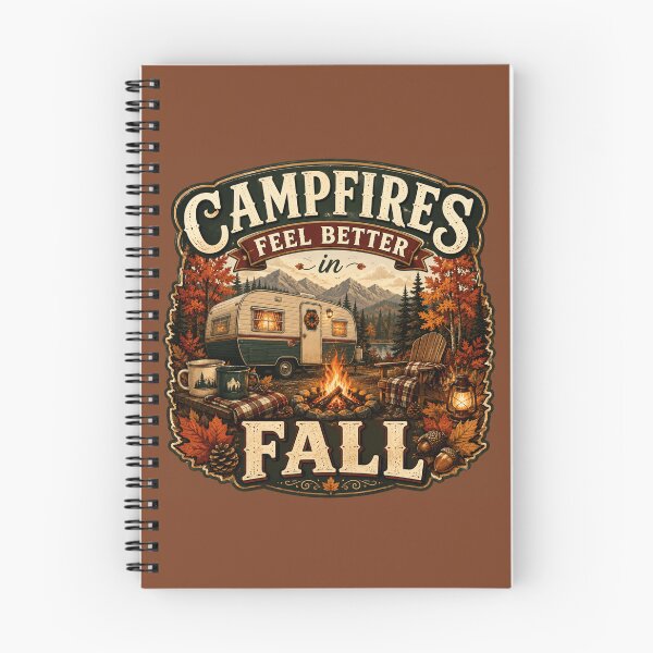 Item preview, Campfires Feel Better in Fall – Autumn Camping RV Design designed and sold by astersgraphics.