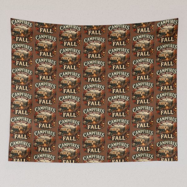 Item preview, Campfires Feel Better in Fall – Autumn Camping RV Design designed and sold by astersgraphics.