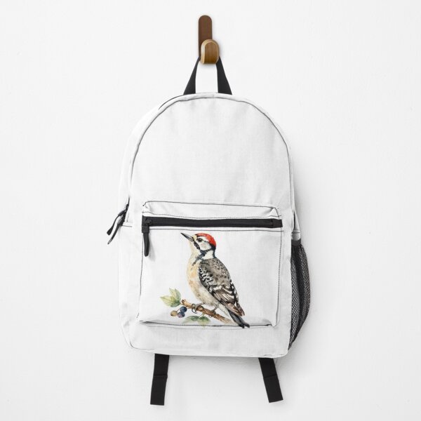 Item preview, Woodpecker Watercolor Illustration | Elegant Woodpecker Songbird Nature Artwork designed and sold by Rood Art Studio.