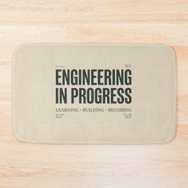 Item preview, Engineering In Progress Student Design designed and sold by Amr Darwish Graphic designer.