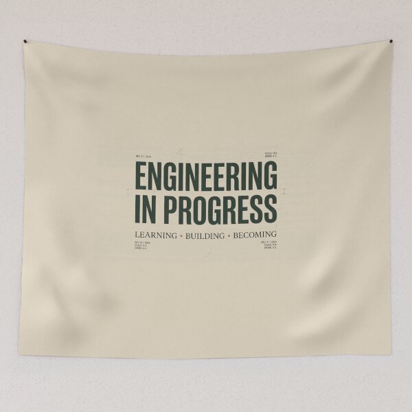 Item preview, Engineering In Progress Student Design designed and sold by Amr Darwish Graphic designer.