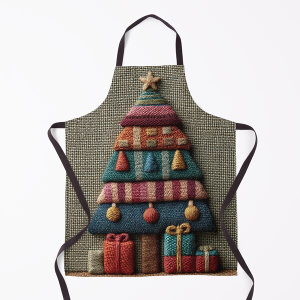 Item preview, Cozy Knitted Christmas Tree with Colorful Gifts designed and sold by colorful-white.