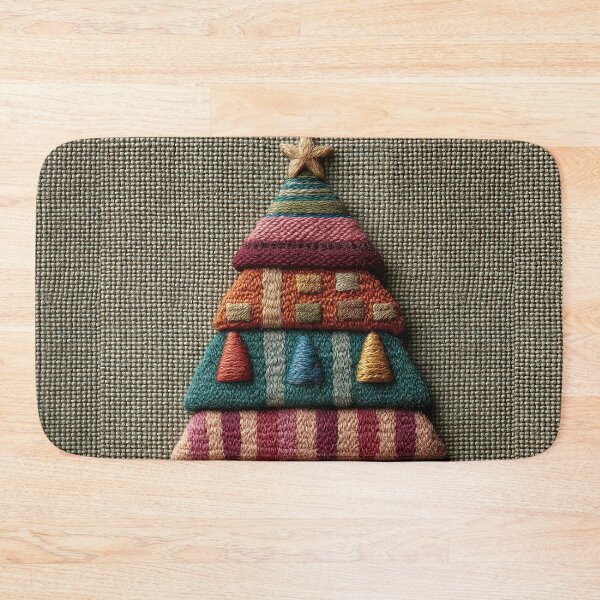 Item preview, Cozy Knitted Christmas Tree with Colorful Gifts designed and sold by colorful-white.