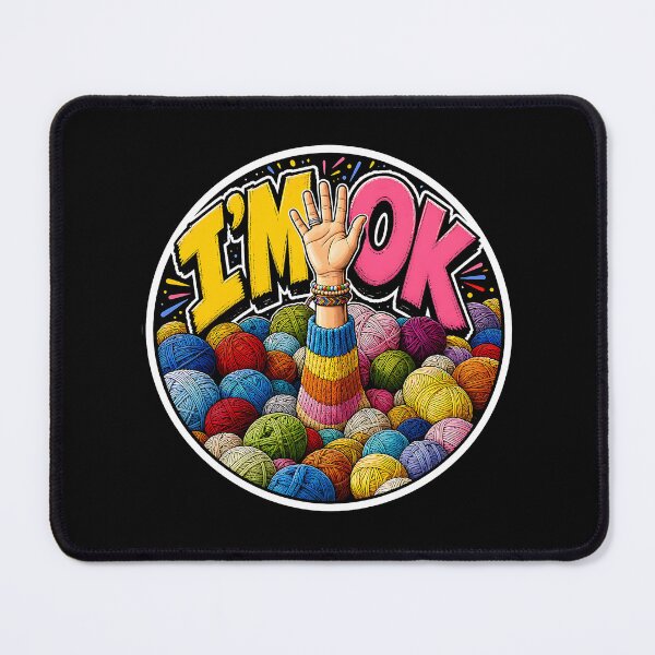 Item preview, I’m OK Yarn Knitting Crochet Funny Crafting Design designed and sold by Wilcox PhotoArt.