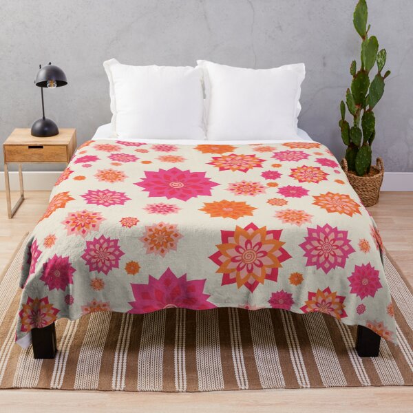 Item preview, Pink Orange Floral Seamless Vector Pattern designed and sold by prapapon.