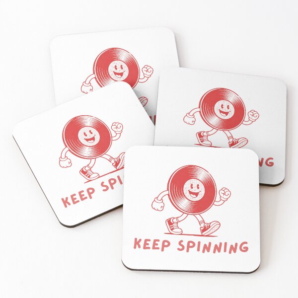 Item preview, Keep Spinning Retro Vinyl Record Walking Tee designed and sold by Record Lovers.